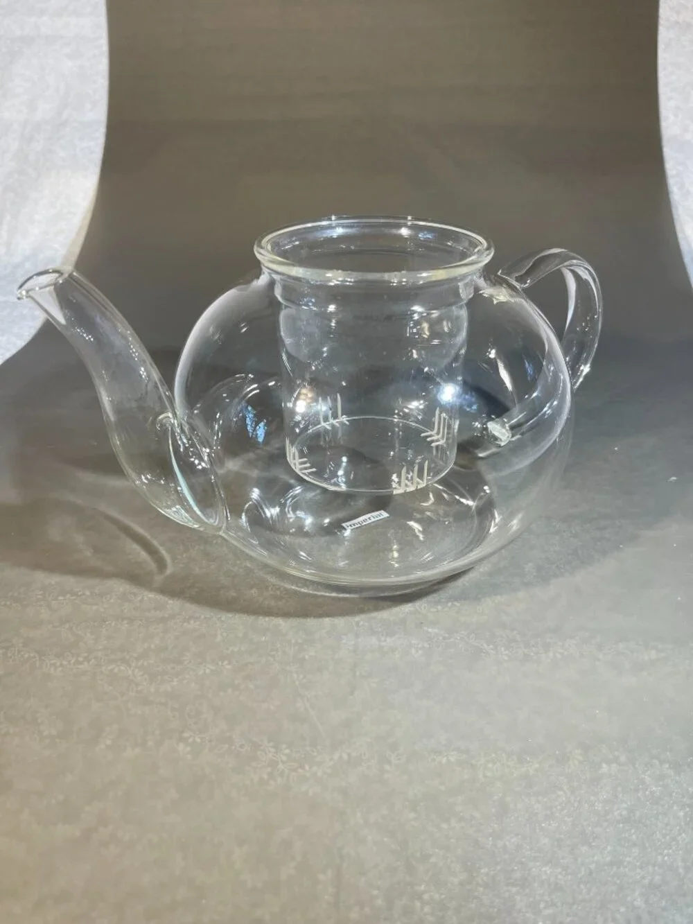 Imperial Clear Glass Teapot with Infuser (No lid) 5